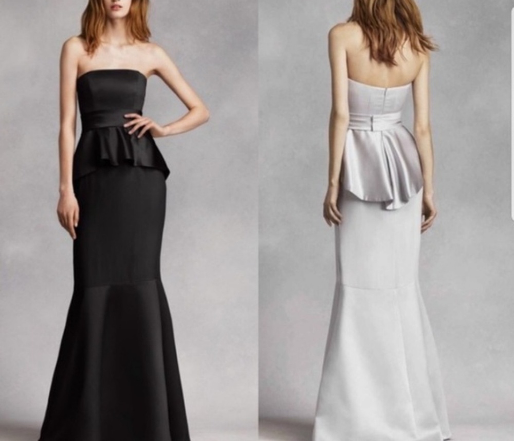 Vera Wang 'White' for David's Bridal Peplum dress
